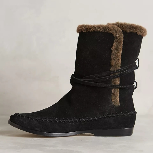 Cynthia Vincent Hustle Shearling Moccasin Boot - Picture 3 of 8